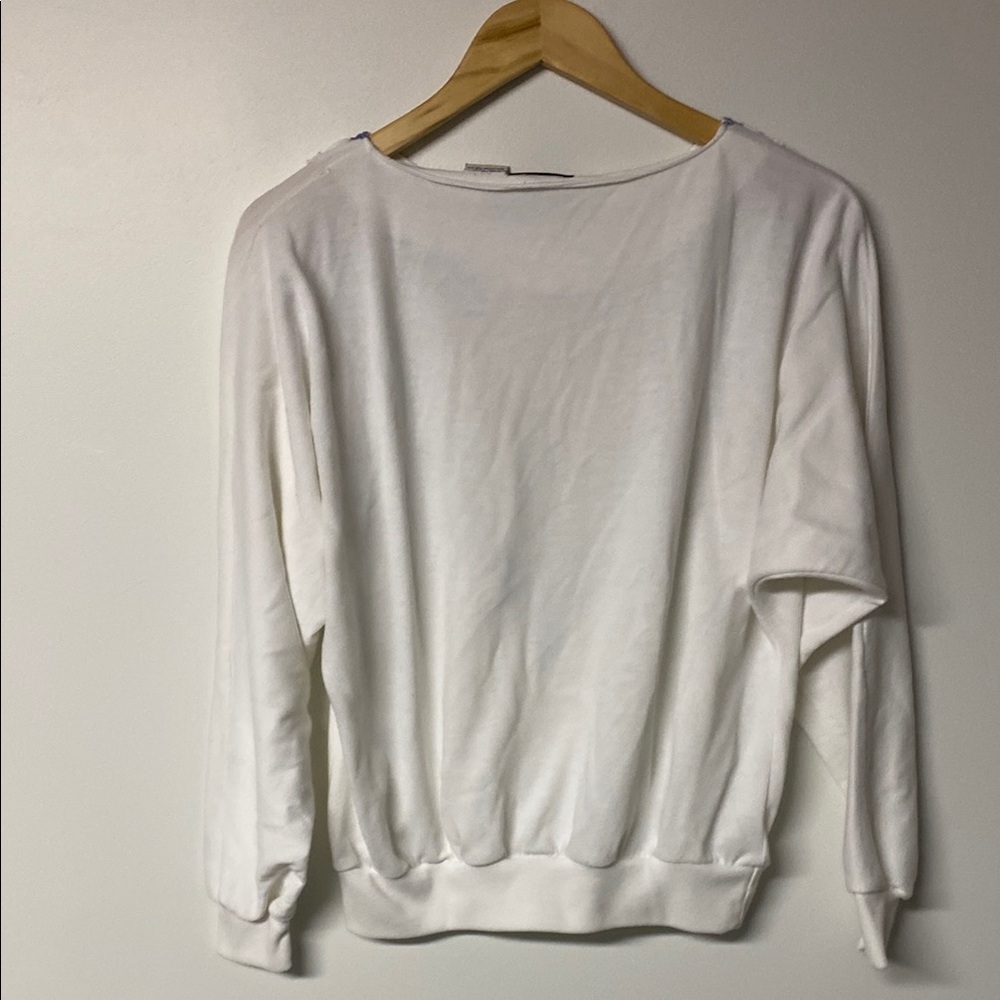 IVONNE MARIE Vintage Floral Print Women's Sweater with Lace Details - Picture 7 of 9